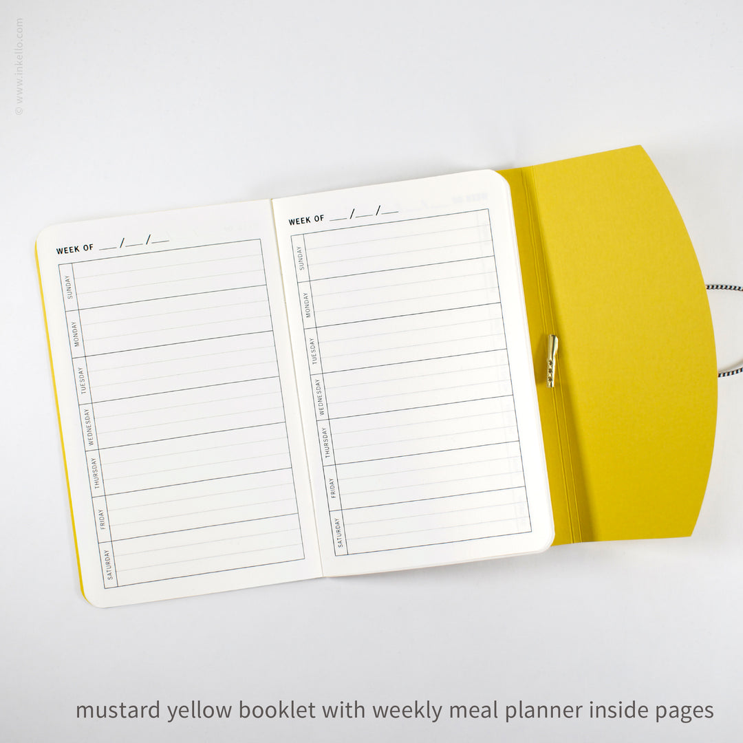 Contour Booklet with Mustard Yellow Cover (