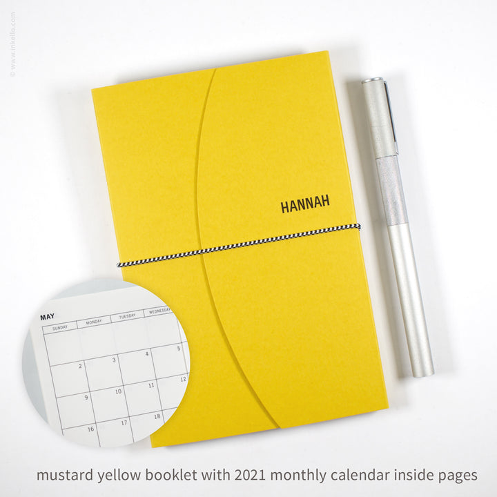 Contour Booklet with Mustard Yellow Cover (