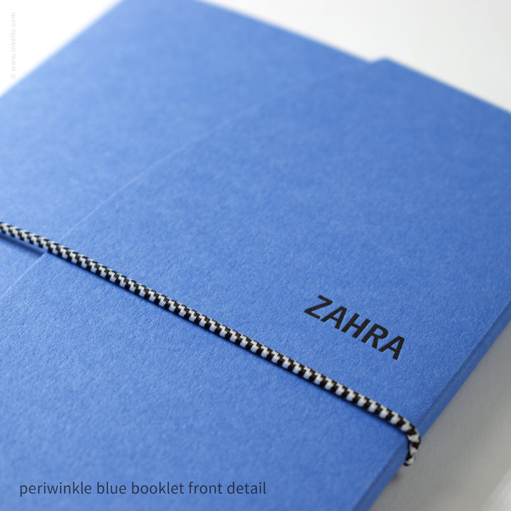 Contour Booklet with Periwinkle Blue Cover (