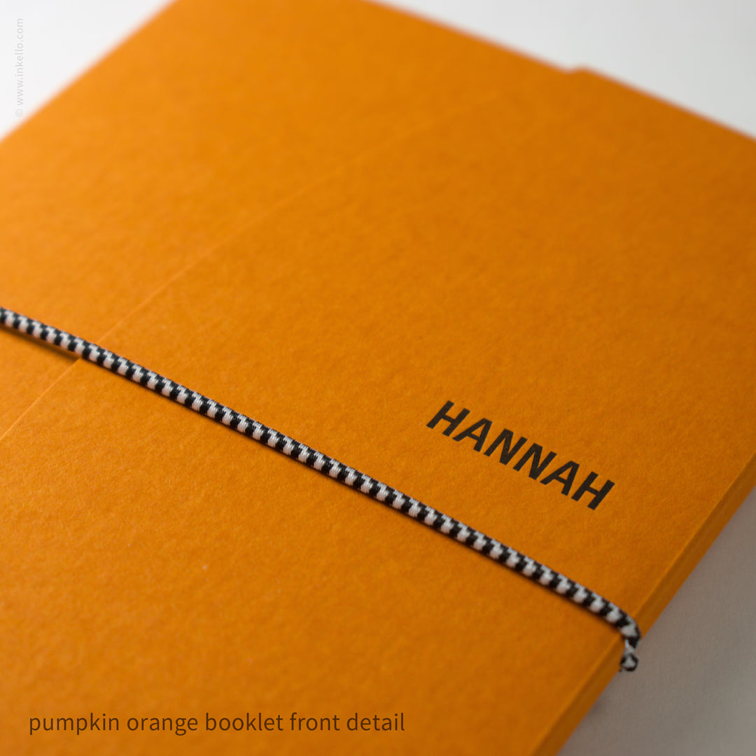 Contour Booklet with Pumpkin Orange Cover (