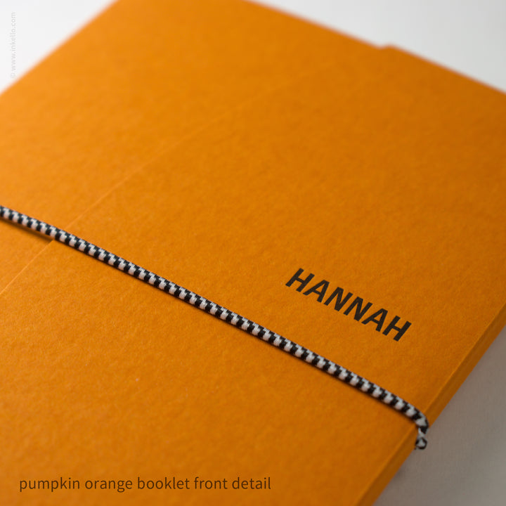 Contour Booklet with Pumpkin Orange Cover (