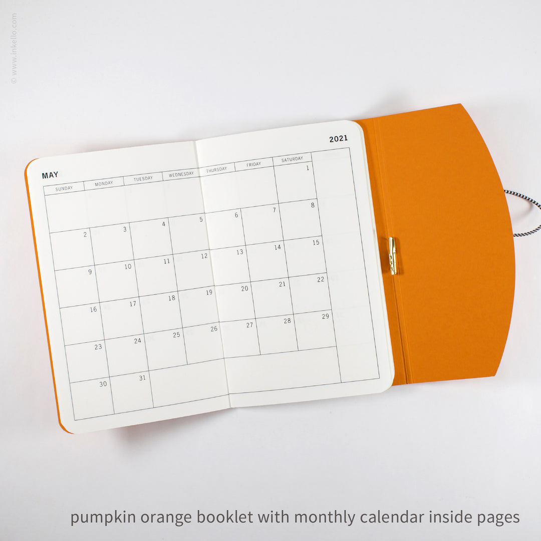 Contour Booklet with Pumpkin Orange Cover (