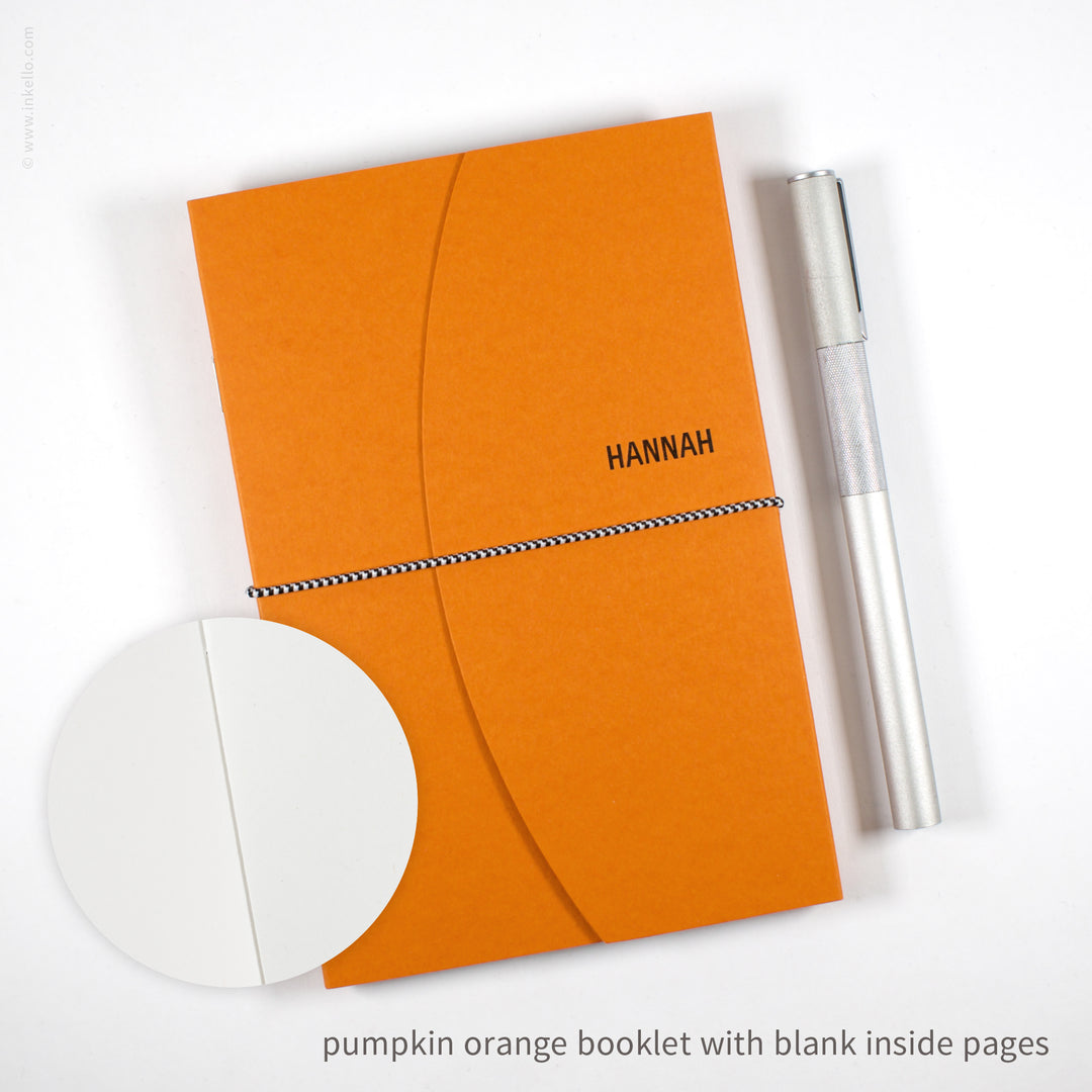 Contour Booklet with Pumpkin Orange Cover (