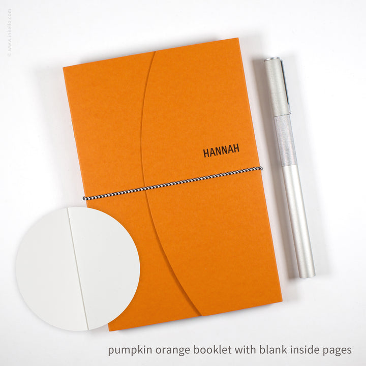 Contour Booklet with Pumpkin Orange Cover (