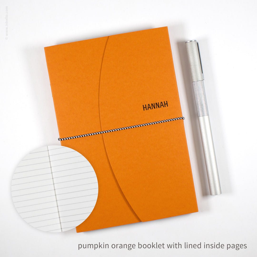 Contour Booklet with Pumpkin Orange Cover (