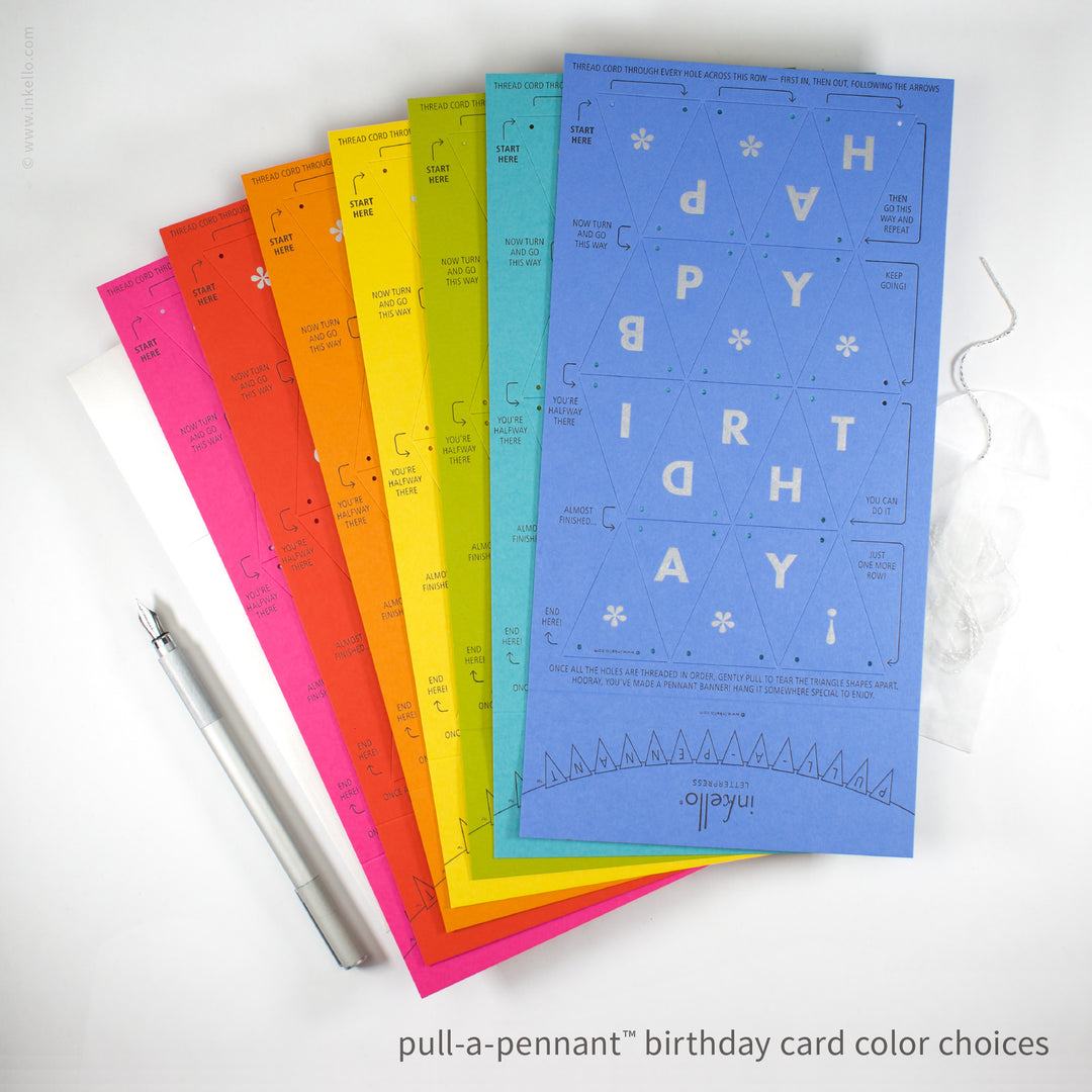 Birthday Pull-A-Pennant™ Greeting Card (