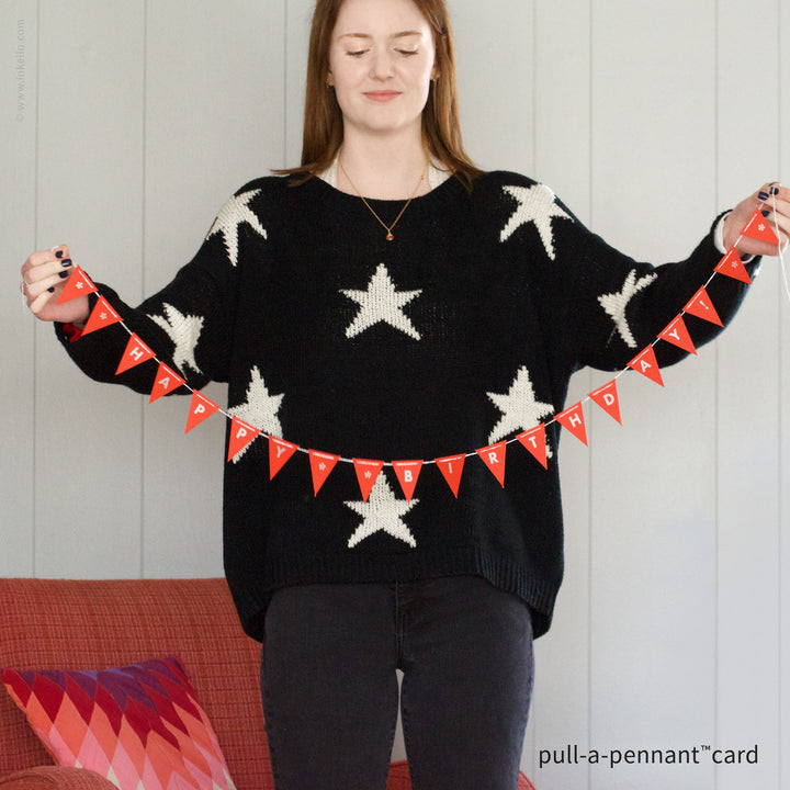 Birthday Pull-A-Pennant™ Greeting Card (