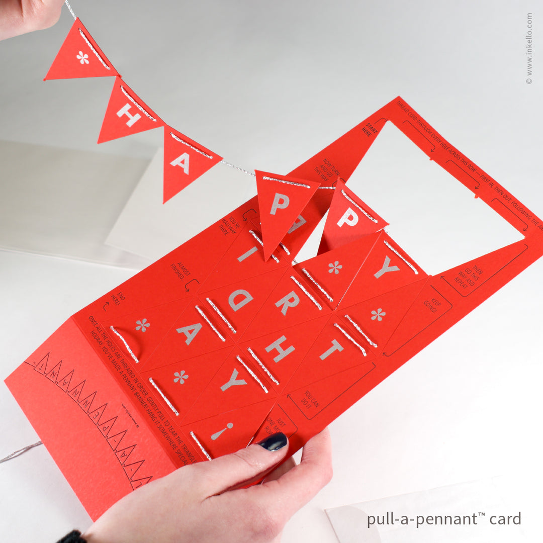 Birthday Pull-A-Pennant™ Greeting Card (