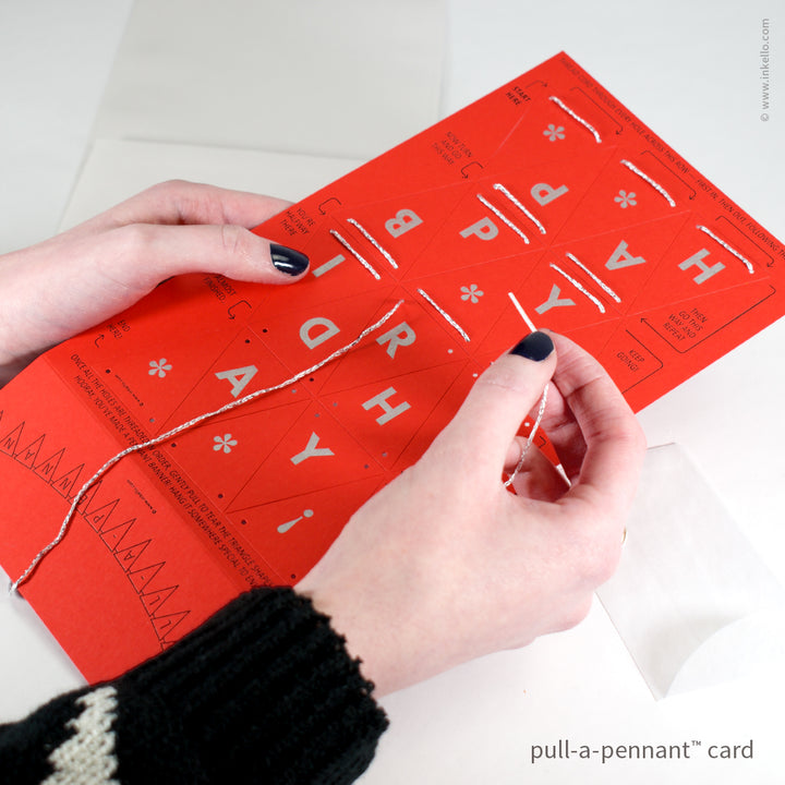 Birthday Pull-A-Pennant™ Greeting Card (