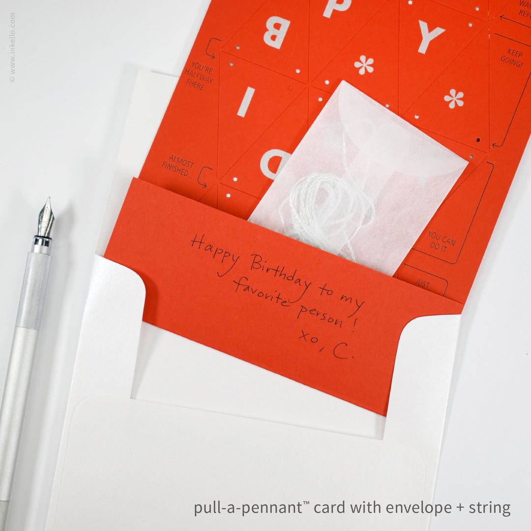 Birthday Pull-A-Pennant™ Greeting Card (