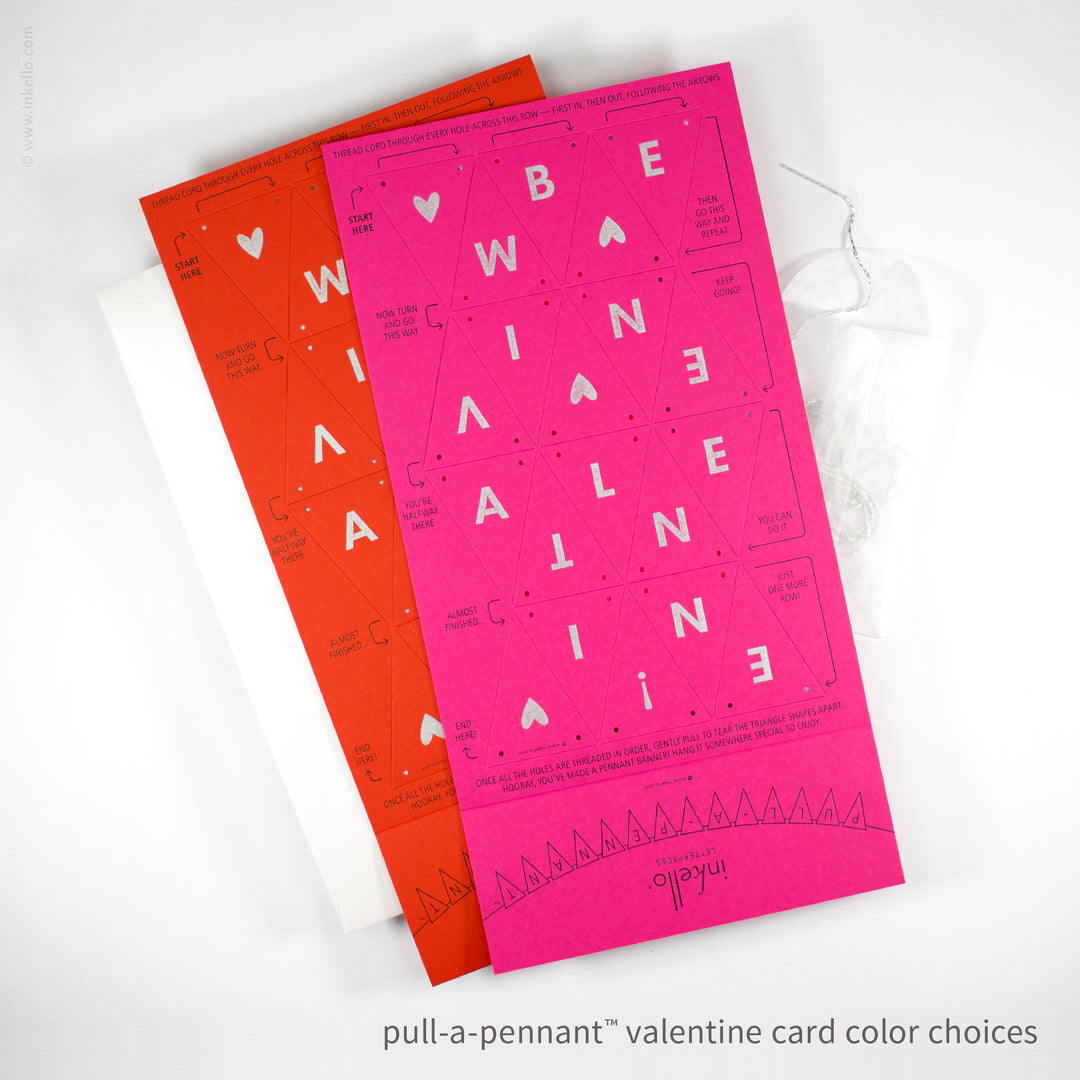 Valentine Pull-A-Pennant™ Greeting Card (