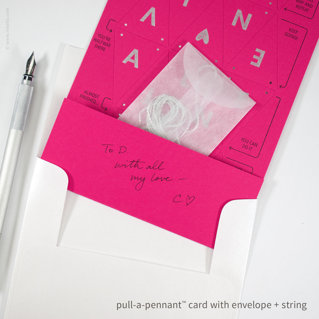Valentine Pull-A-Pennant™ Greeting Card (