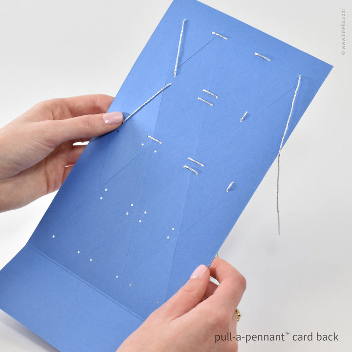 Happy Chanukah Pull-A-Pennant™ Greeting Card (