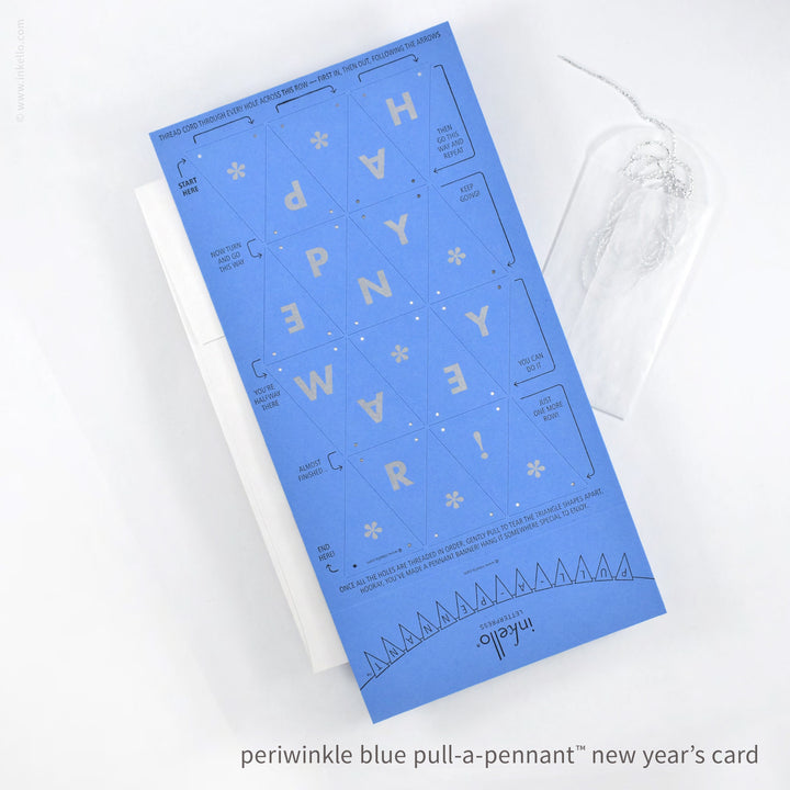 Happy New Year Pull-A-Pennant™ Greeting Card (
