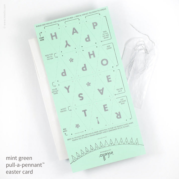 Easter Pull-A-Pennant™ Greeting Card (