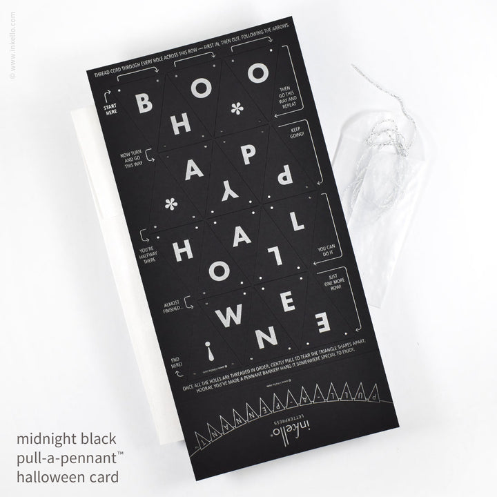 Halloween Pull-A-Pennant™ Greeting Card (