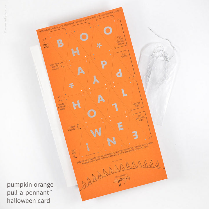 Halloween Pull-A-Pennant™ Greeting Card (