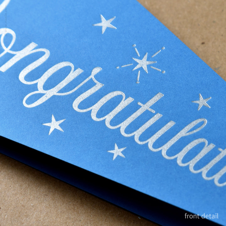 Congratulations Triangular Pennant Card (