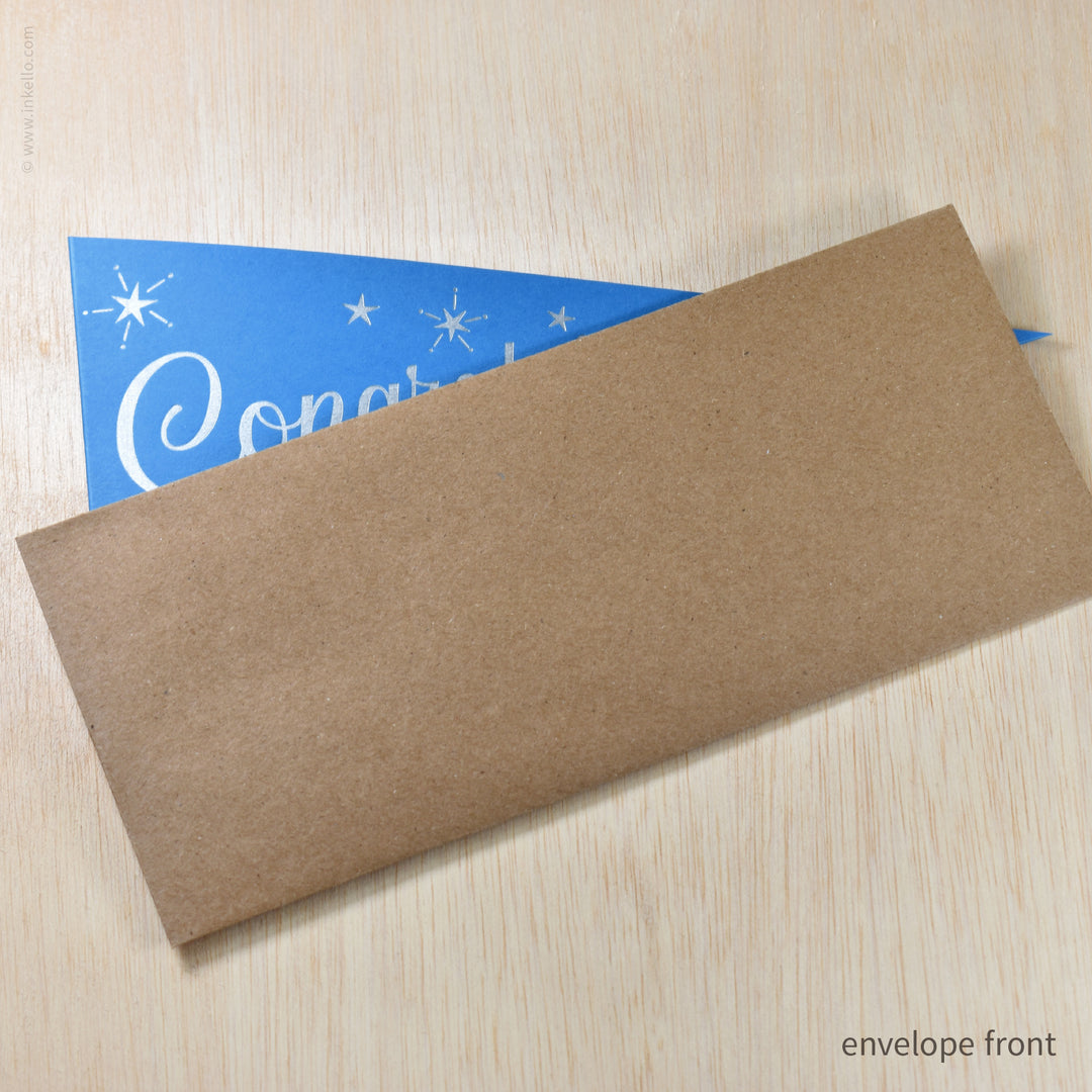 Congratulations Triangular Pennant Card (