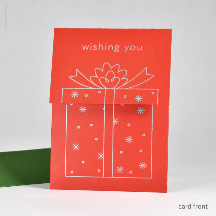 Merry Christmas Present Peek-a-Boo Card (
