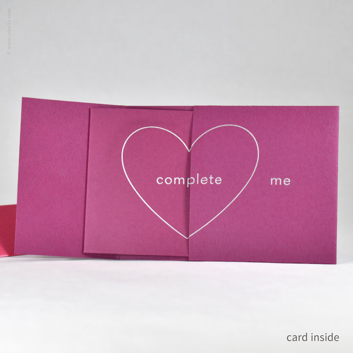 You Complete Me Peek-a-Boo Card (