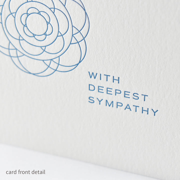 Modern Floral Deepest Sympathy Card (