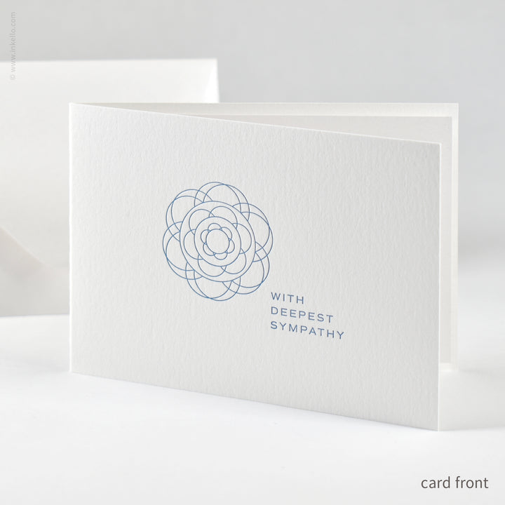 Modern Floral Deepest Sympathy Card (