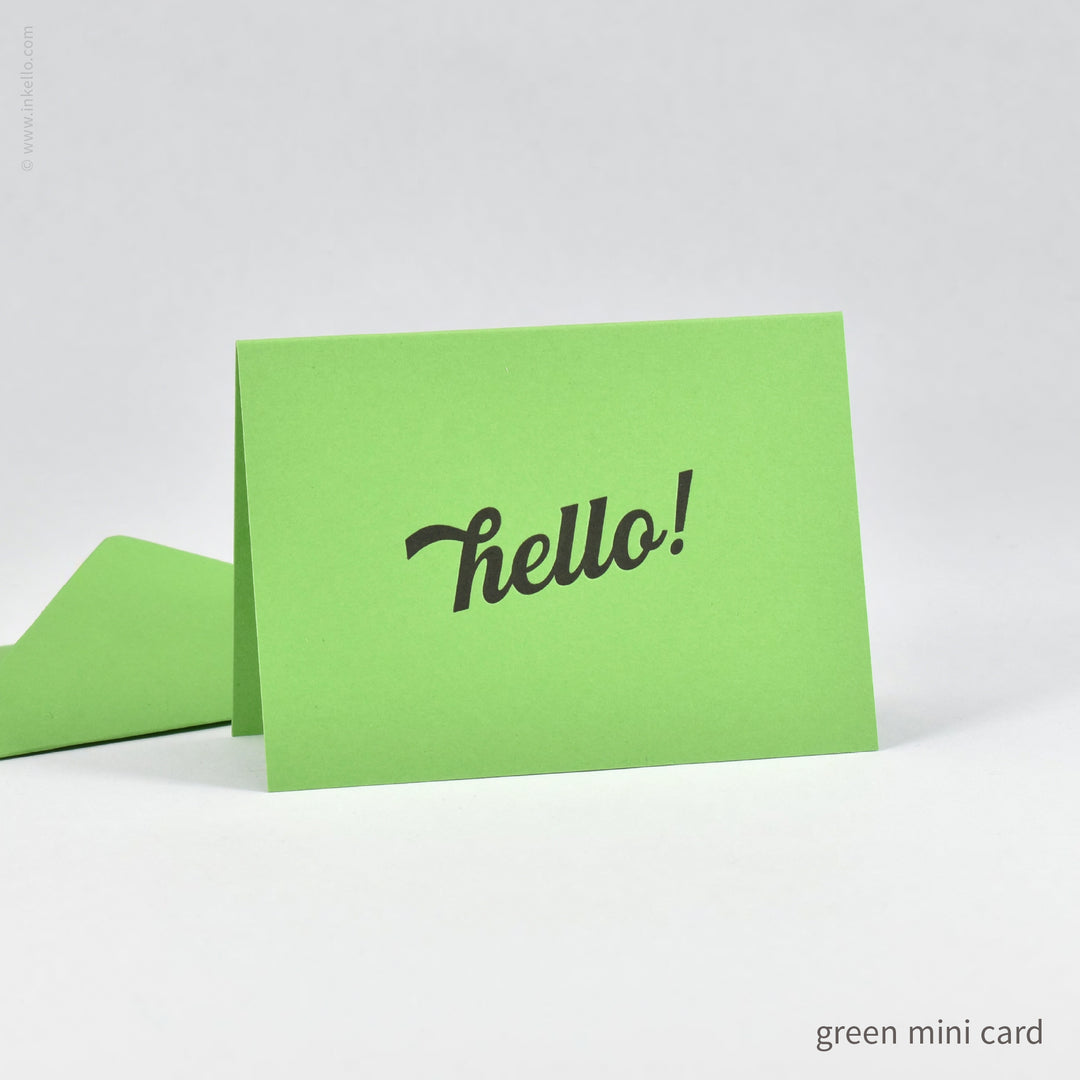 Bright Hello! Mini Cards (