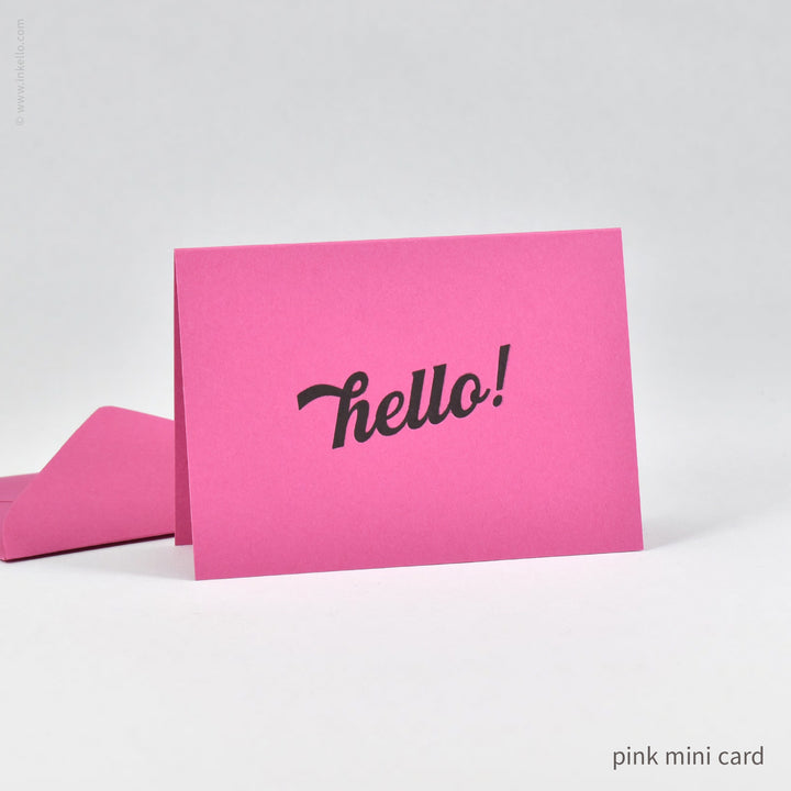 Bright Hello! Mini Cards (
