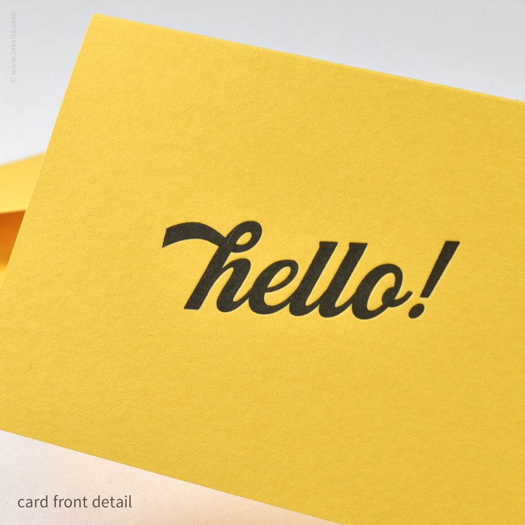 Bright Hello! Mini Cards (