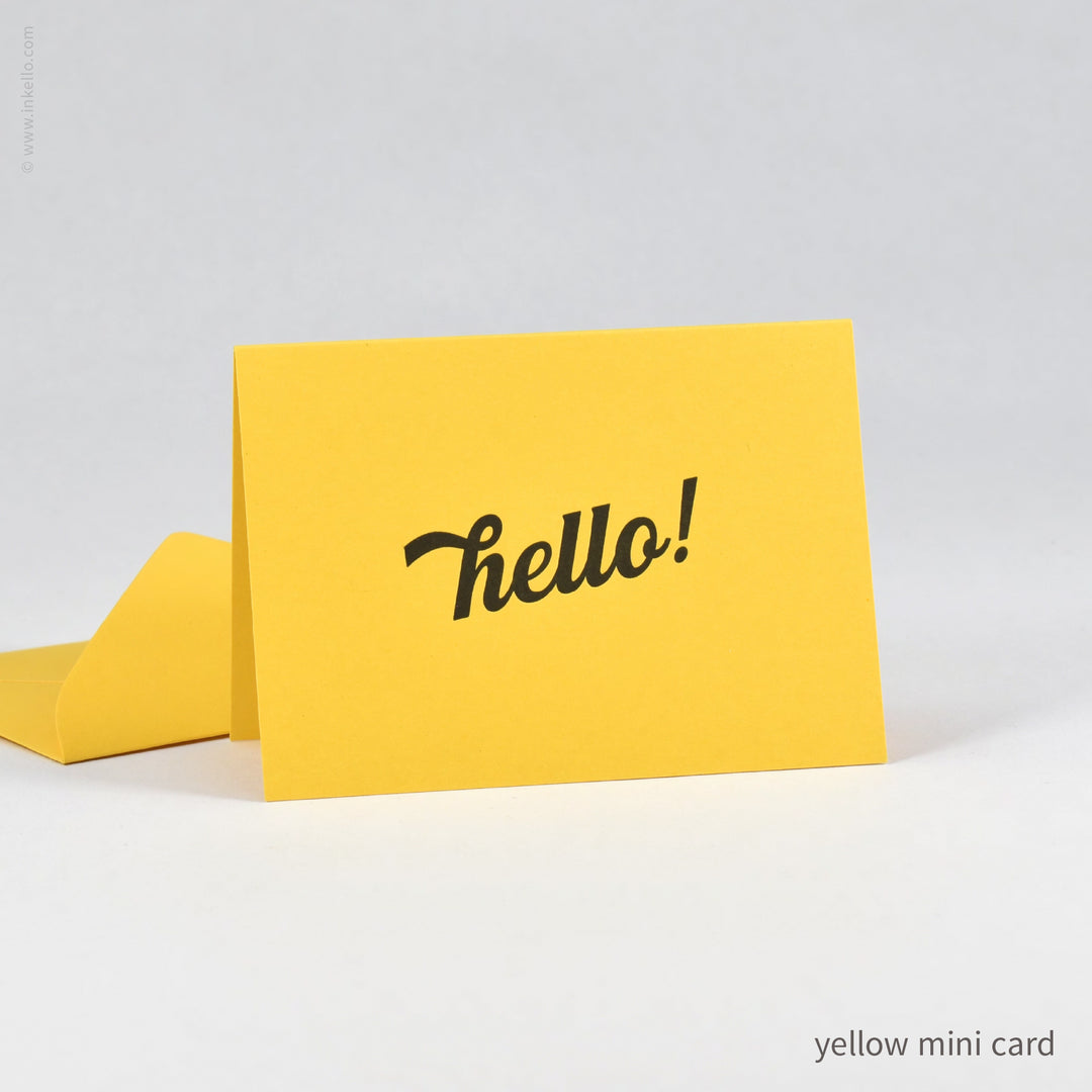 Bright Hello! Mini Cards (