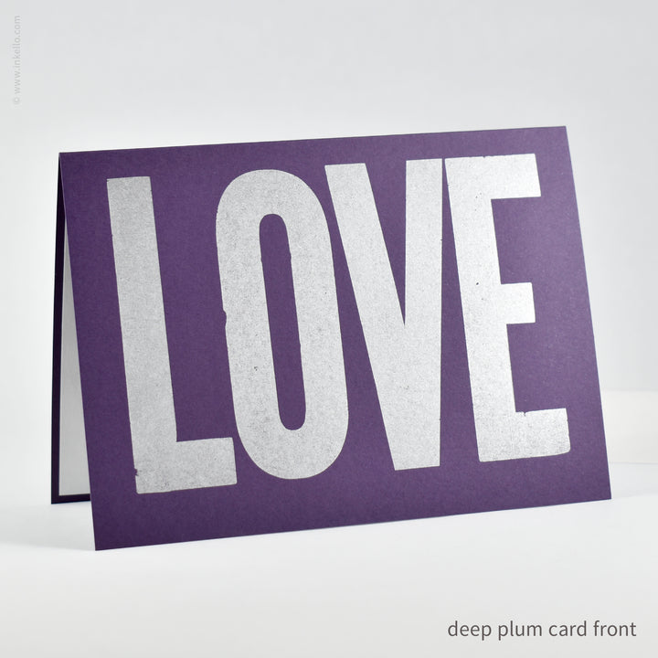 Big LOVE Greeting Card (