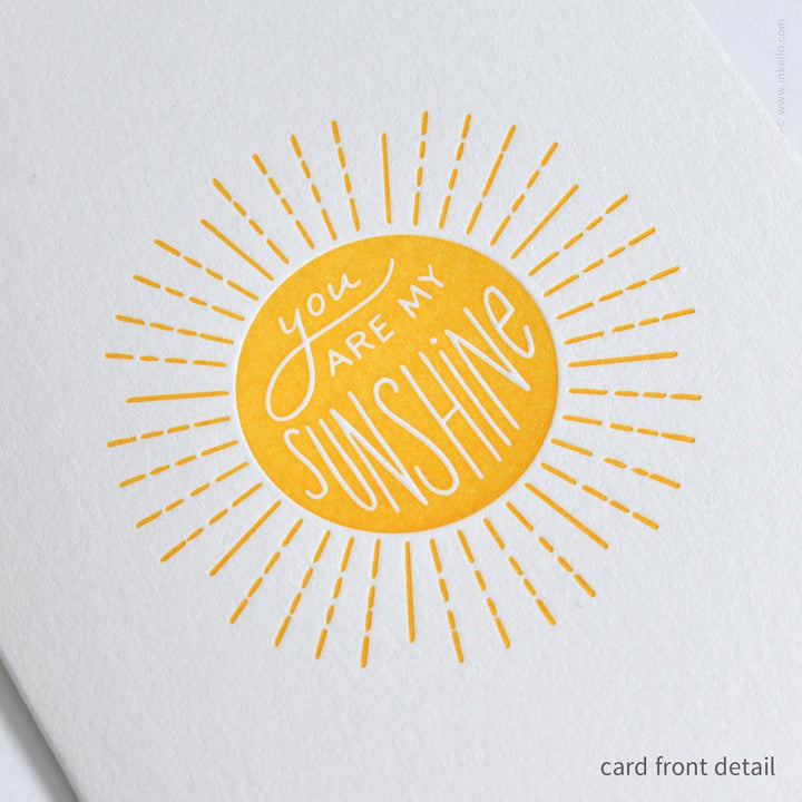 You Are My Sunshine Rectangular Card (