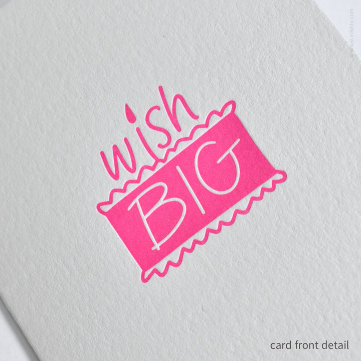 Wish Big Birthday Cake Card (