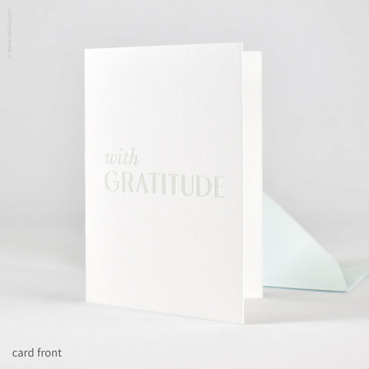 With Gratitude Card (