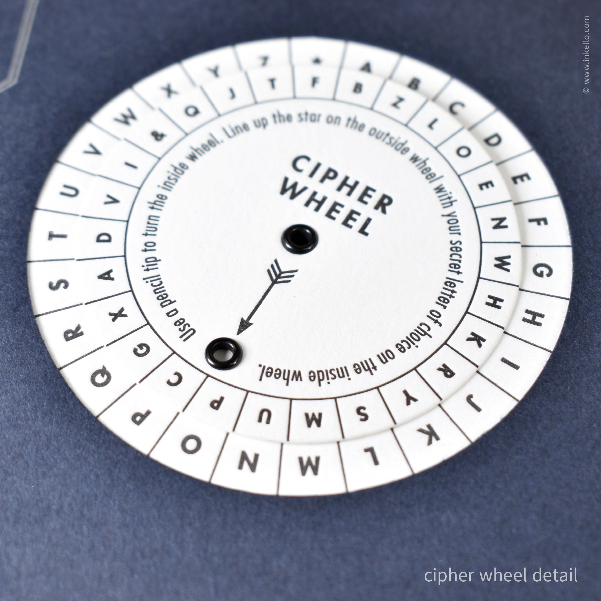 Cipher Wheel Code Booklet (#574) — Inkello Letterpress