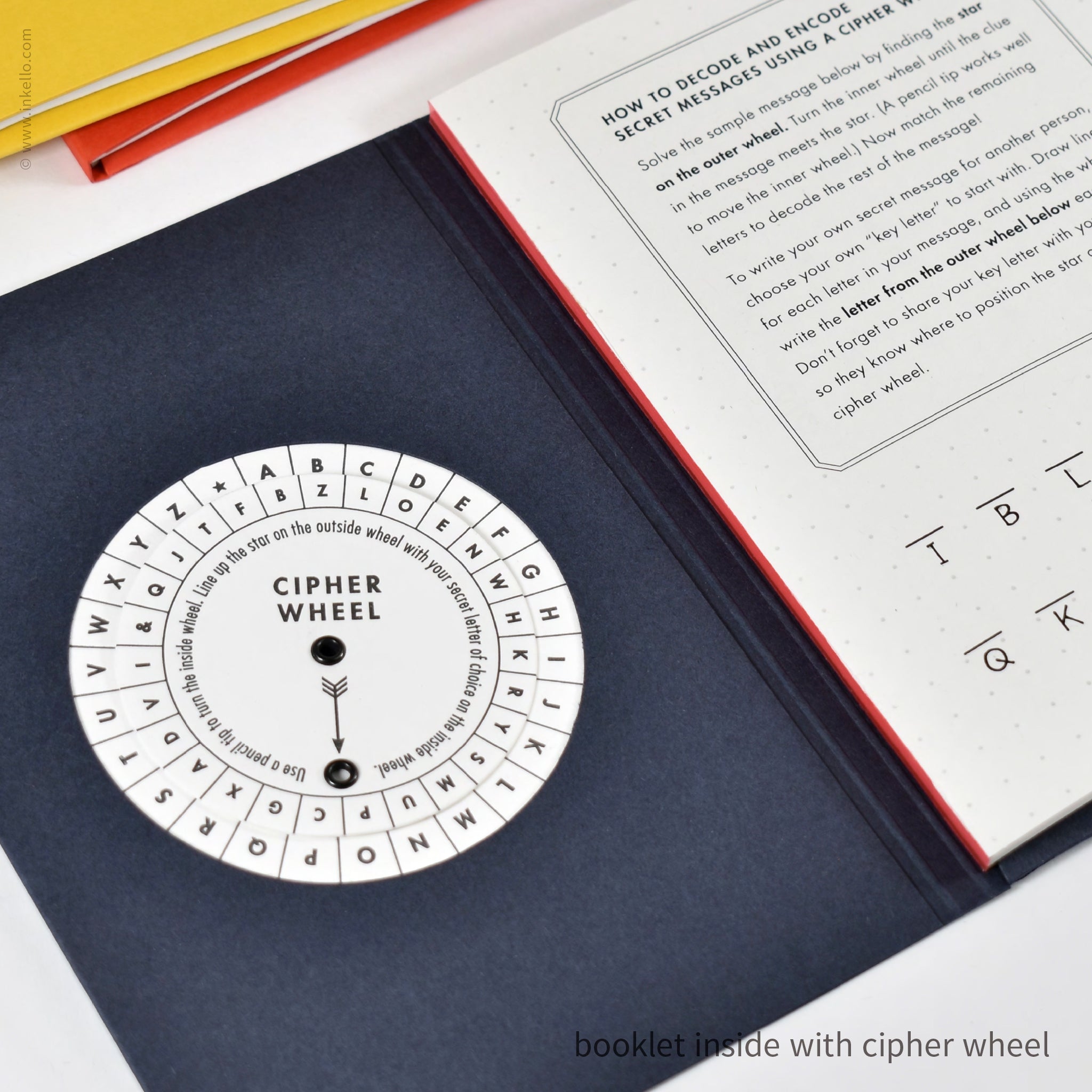 Cipher Wheel Code Booklet (#574) — Inkello Letterpress