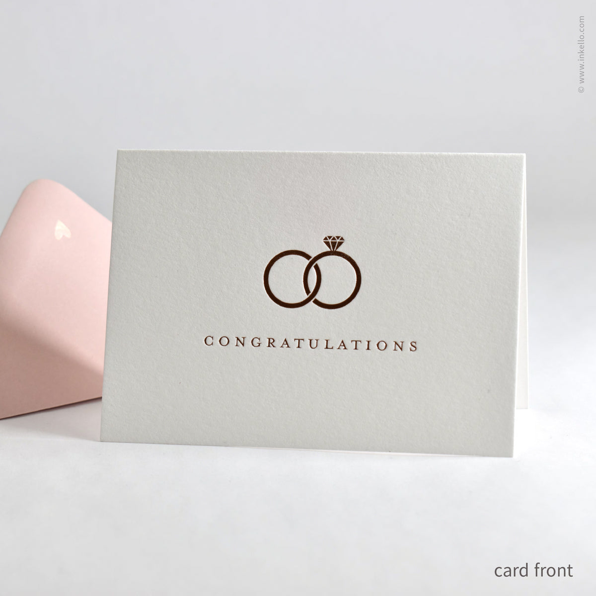 Wedding Rings Card Design Congratulations Interlocking Wedding Rings Card (#594) β Inkello ...