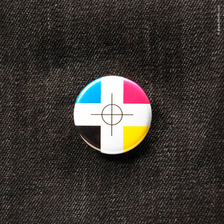 CMYK Registration Mark Button (