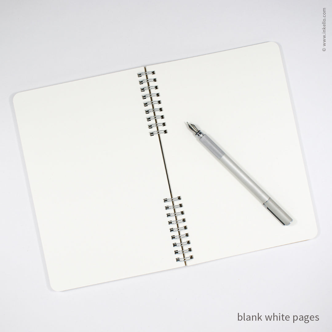 Monogram Spiral Notebook with Black Cover (