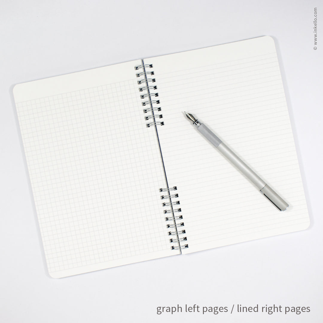 Star Spiral Notebook with Kraft Cover and Black Ink (