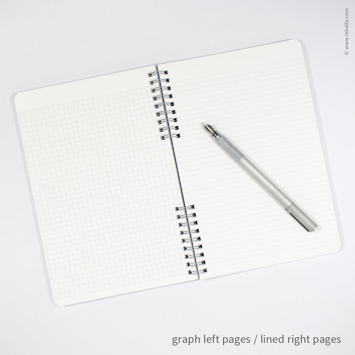 Star Spiral Notebook with Kraft Cover and Black Ink (