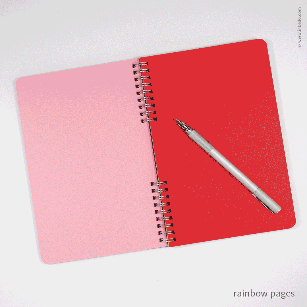 Star Spiral Notebook with Black Cover and Silver Ink (